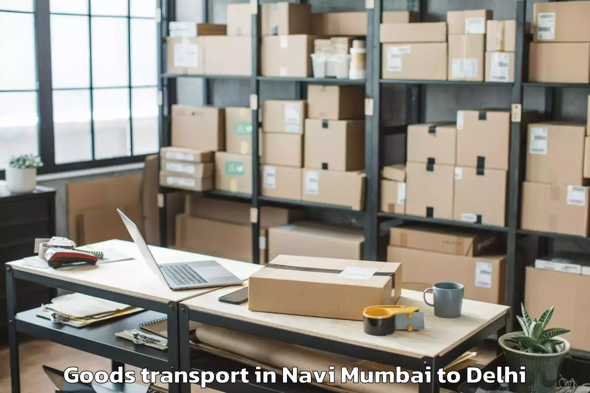 Efficient Navi Mumbai to Alipur Goods Transport